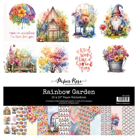 Paper Rose - Rainbow Garden - 12x12 Paper Collection