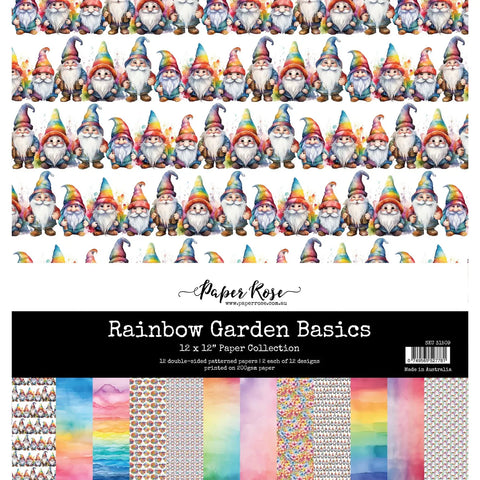 Paper Rose - Rainbow Garden - Basics 12x12 Paper Collection