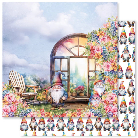 Paper Rose - Rainbow Garden - 12x12 Single Sheets / C