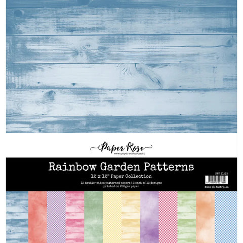 Paper Rose - Rainbow Garden - Patterns 12x12 Paper Collection
