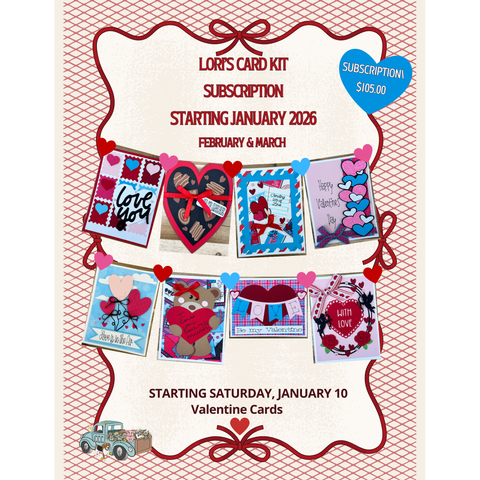 Monthly Card Kit - Country Craft Creations Monthly Card Kit Subscription by Lori / January - Februay - March 2026