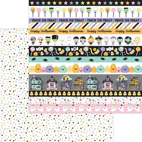 Doodlebug - Sweet & Spooky Collection - 12x12 Single Sheets / Spooky Sprinkles  - 8267