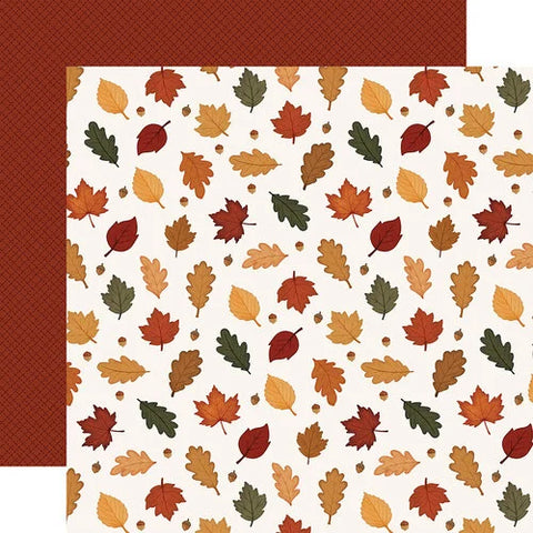 Carta Bella - Here Comes Autumn - 12x12 Single Sheets/ Colors of Fall Leaves