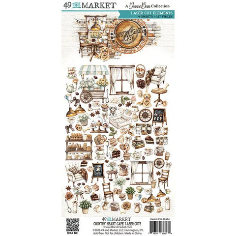 49 & Market - Country Heart Cafe - Laser Cut Elements