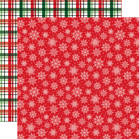 Echo Park - Santa's Christmas Delivery - 12x12 Single Sheets - Snowflake Season