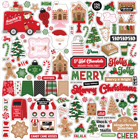 Echo Park - Santa's Christmas Delivery  - Stickers Sheet