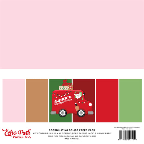 Echo Park - Santa's Christmas Delivery  - Solids Kit