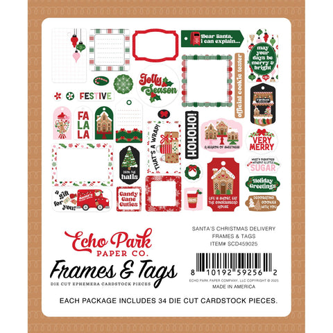 Echo Park - Santa's Christmas Delivery - Frames And Tags