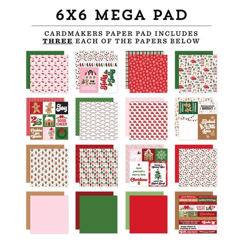 Echo Park - Santa's Christmas Delivery- 6x6 Cardmakers Mega Pad