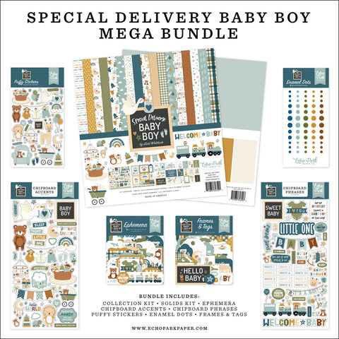 Echo Park - Special Delivery Baby Boy - Mega Bundle