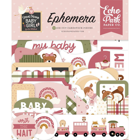 Echo Park - Special Delivery Baby Girl - Ephemera
