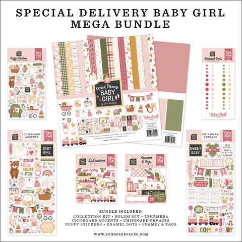 Echo Park - Special Delivery Baby Girl - Mega Bundle
