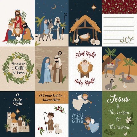 Photo Play - Silent Night - 12x12 Single Sheets / A Savior is Born