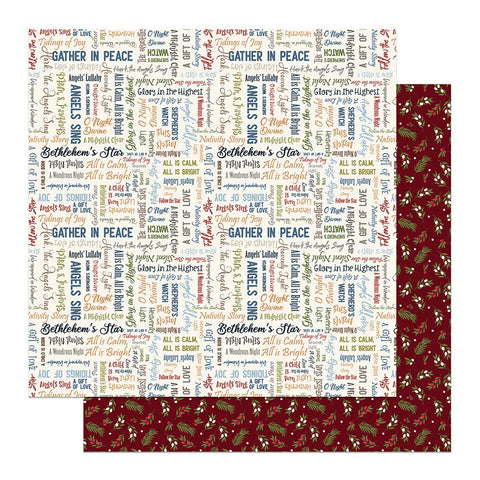 Photo Play - Silent Night - 12x12 Single Sheets / Tidings of Joy