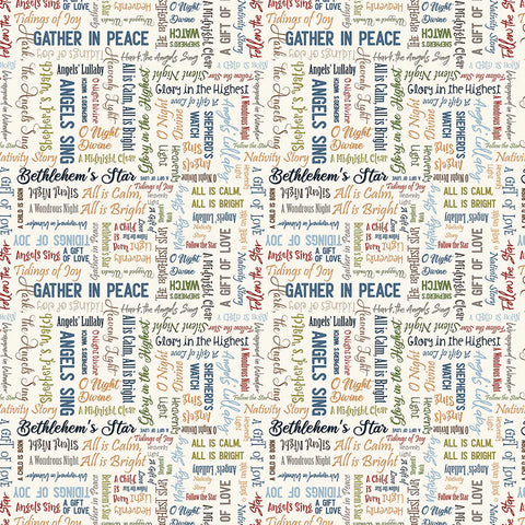 Photo Play - Silent Night - 12x12 Single Sheets / Tidings of Joy