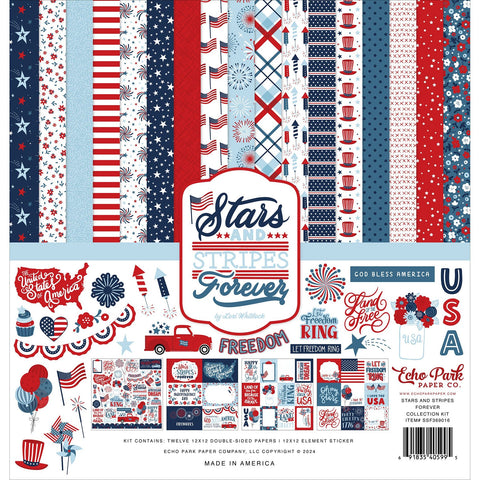 Echo Park - Stars And Stripes - 12x12 Collection Kit