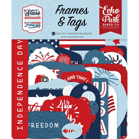 Echo Park - Stars And Stripes - Frames & Tags