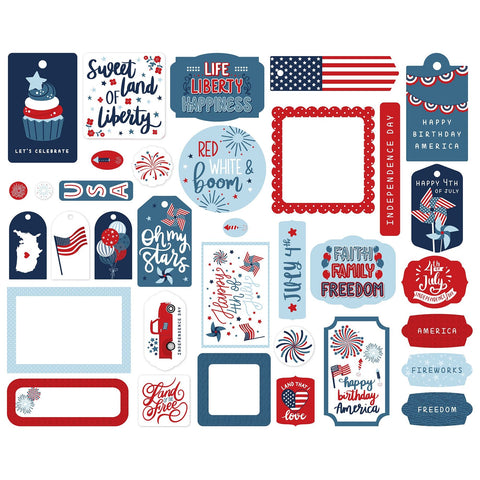 Echo Park - Stars And Stripes - Frames & Tags