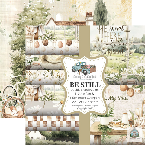 Country Craft Creations -  Be Still 8x8 - 22 Sheets Shipping March 10th