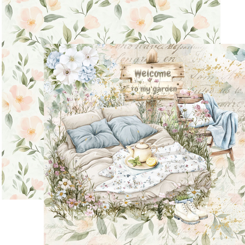 Country Craft Paper Pantry™  April Showers Companion Sheet #1 12x12
