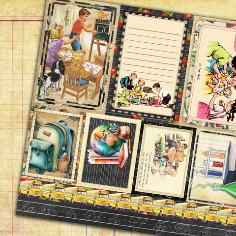 Country Craft Creations - School - 12x12 27 Sheet Collection Pack with Die Cuts