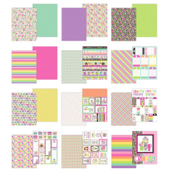 Doodlebug - Color Me Crafty - 6x8 Paper Pack 9094