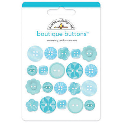 Doodlebug - Boutique Buttons - Swimming Pool / 2476