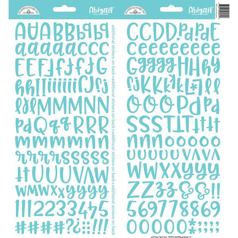 Doodlebug - Abigail Alphabet Stickers - Swimming Pool