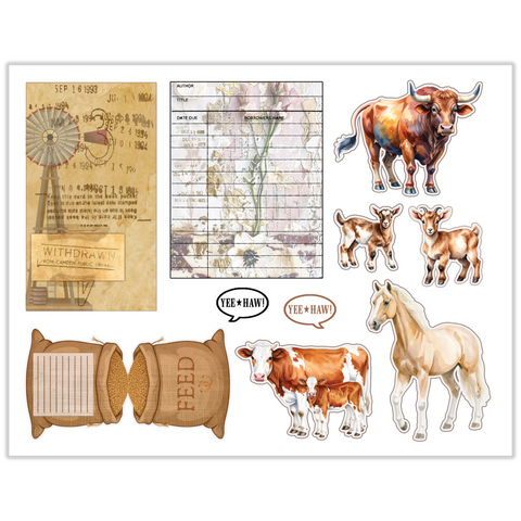 Country Craft Creations - The Cowgirl Way Junk Journal Companion Pack