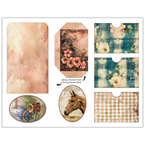 Country Craft Creations - The Cowgirl Way Junk Journal Companion Pack