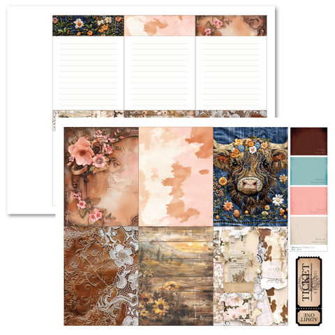 Country Craft Creations - The Cowgirl Way Junk Journal Companion Pack