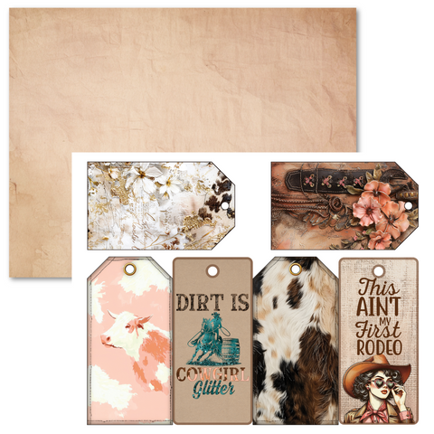 Country Craft Creations - The Cowgirl Way Junk Journal Companion Pack