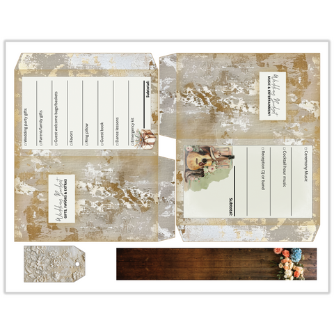 Country Craft Creations - The Cowgirl Bride Add-On Junk Journal Collection