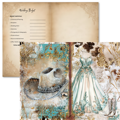 Country Craft Creations - The Cowgirl Bride Add-On Junk Journal Collection