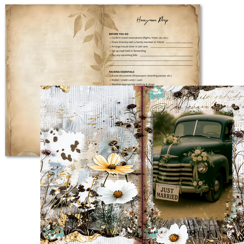 Country Craft Creations - The Cowgirl Bride Add-On Junk Journal Collection