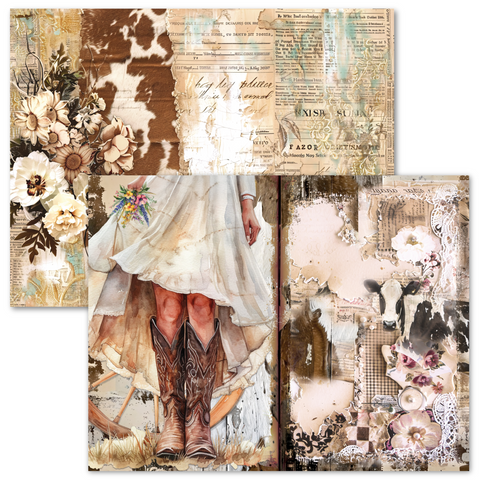 Country Craft Creations - The Cowgirl Way Hybrid Junk Journal Collection