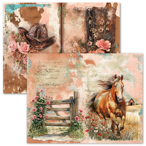 Country Craft Creations - The Cowgirl Way Hybrid Junk Journal Collection
