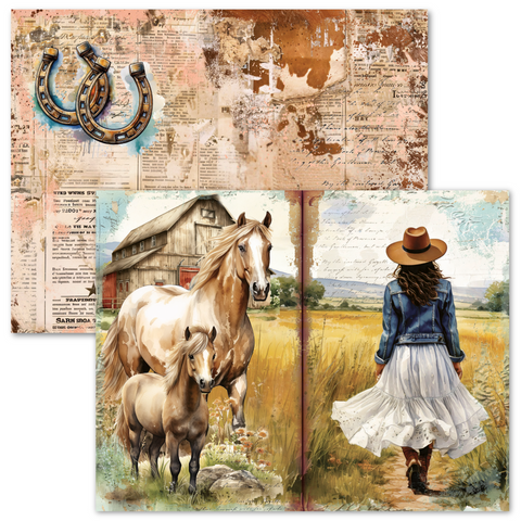 Country Craft Creations - The Cowgirl Way Hybrid Junk Journal Collection