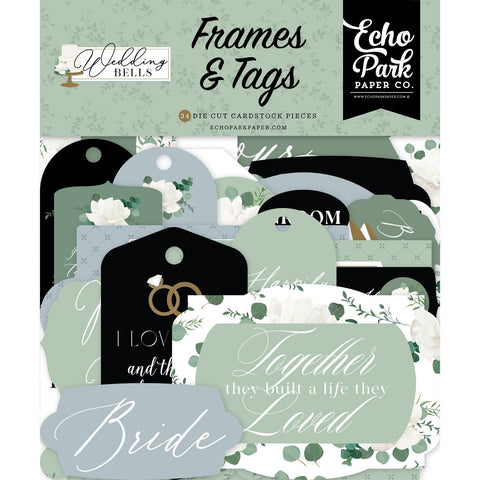 Echo Park - Wedding Bells - Frames & Tags