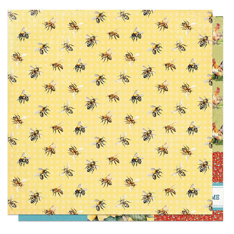 Photo Play - Willow Creek Highlands - 12x12 Single Sheets - Sweet Bees