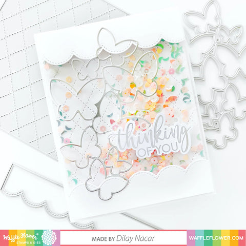 Waffle Flower - Shaker Cover -  4"x5.25" Flat Rectangle - 5/pk