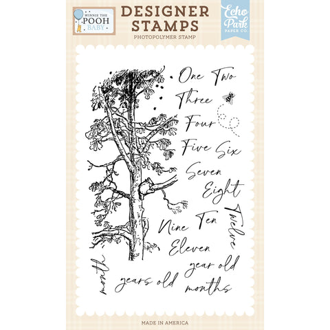 Echo Park - Winnie The Pooh Baby - First Year Milestones Stamp Set