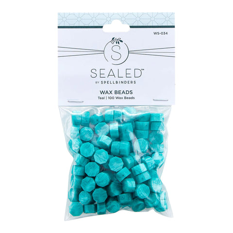 Spellbinders - The Sealed by Spellbinders Collection / Wax Beads / Teal