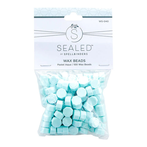 Spellbinders - The Sealed by Spellbinders Collection / Wax Beads / Pastel Aqua