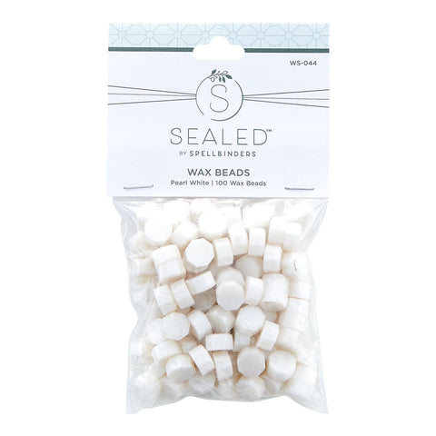 Spellbinders - The Sealed by Spellbinders Collection / Wax Beads / Pearl White
