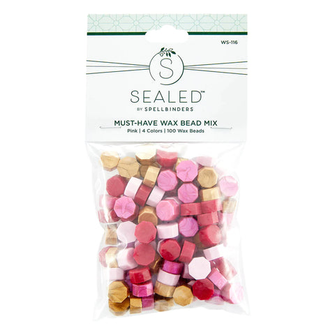 Spellbinders - The Sealed by Spellbinders Collection / Must-Have Wax Bead Mix / Pink