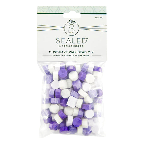 Spellbinders - The Sealed by Spellbinders Collection / Must-Have Wax Bead Mix / Purple