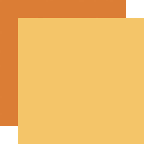 Echo Park - Winnie The Pooh - 12x12 Single Sheet - Coordinating Solids - Yellow/Orange