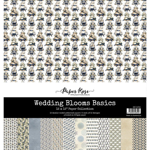 Paper Rose - Wedding Blooms - Basics 12x12 Paper Collection