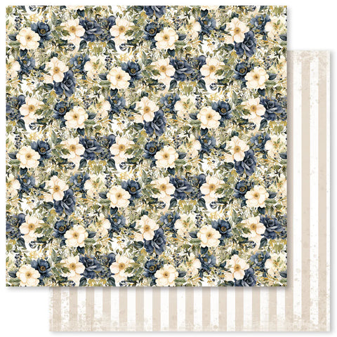 Paper Rose - Wedding Blooms - 12x12 Single Sheets / D